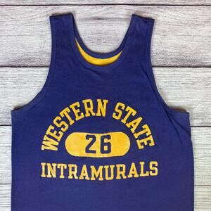 Vintage 1970s Western State Intramurals Champion Reversible Jersey